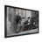 Impression noire sur toile encadrée sélectionné