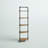 Kenley 63.75"H x 22.75"W 5-Tier Steel Corner Bookcase-1498380408