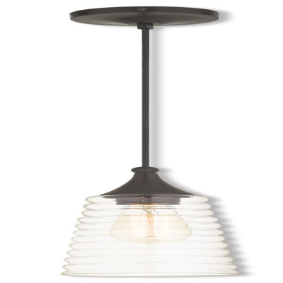 Luminaire suspendu en forme de dôme à 1 lumière Walbourne