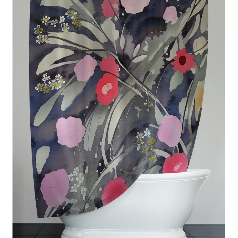 Rideau de douche Basilia, H 72 po x l 70 po