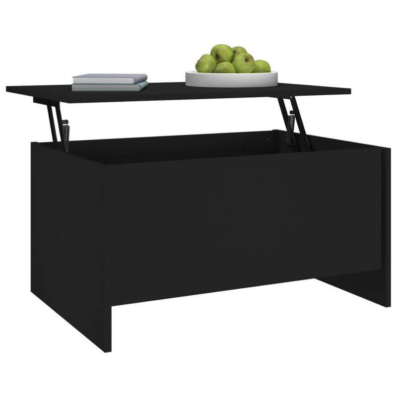 Table basse avec plateau d'appoint et table d'appoint, Gris foncé, H 16,3 po x l 31,5 po x P 21,9 po