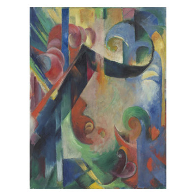 Broken Forms (Zerbrochene Formen) par Franz Marc - Estampe numérique