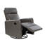 Fauteuil inclinable manuel pivotant en cuir végétalien de 26,4 po Phedra-720832656