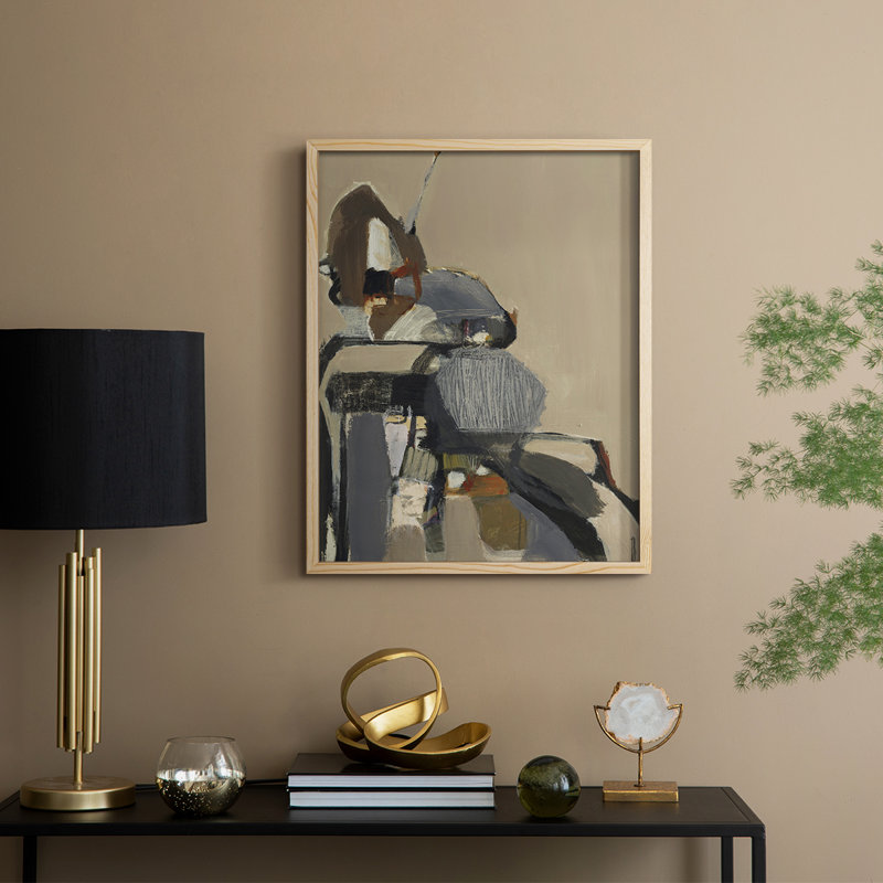 Landslide Framed Print - Solid Wood, Natural, 30" H x 24" W