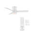 Ventilateur de plafond encastré intelligent à 3 pales intérieur / extérieur Axis avec télécommande et ensemble d'éclairage à DEL inclus-50618017-104550578-50618019