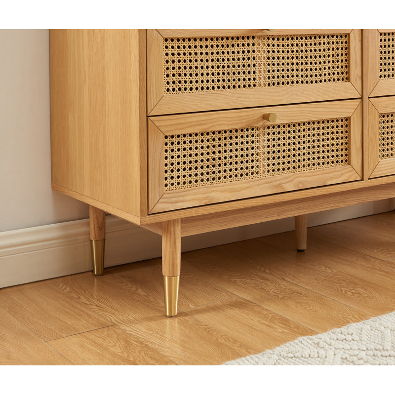 Akishia 120cm W 6 - Drawer Chest of Drawers