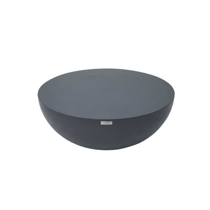 CHRONOS Round Concrete Coffee Table 107 x 107 x 39.5 cm, Grey/Brown/Blue