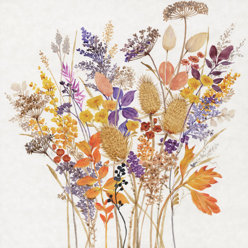 Dried Arrangement I by Timothy O' Toole - Wrapped Canvas Painting, 30cm H x 30cm W