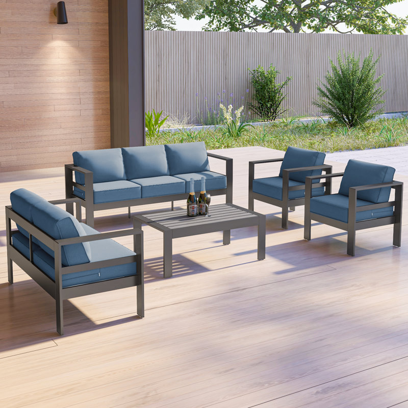 Tempie 7-Person Outdoor Seating Group with Cushions