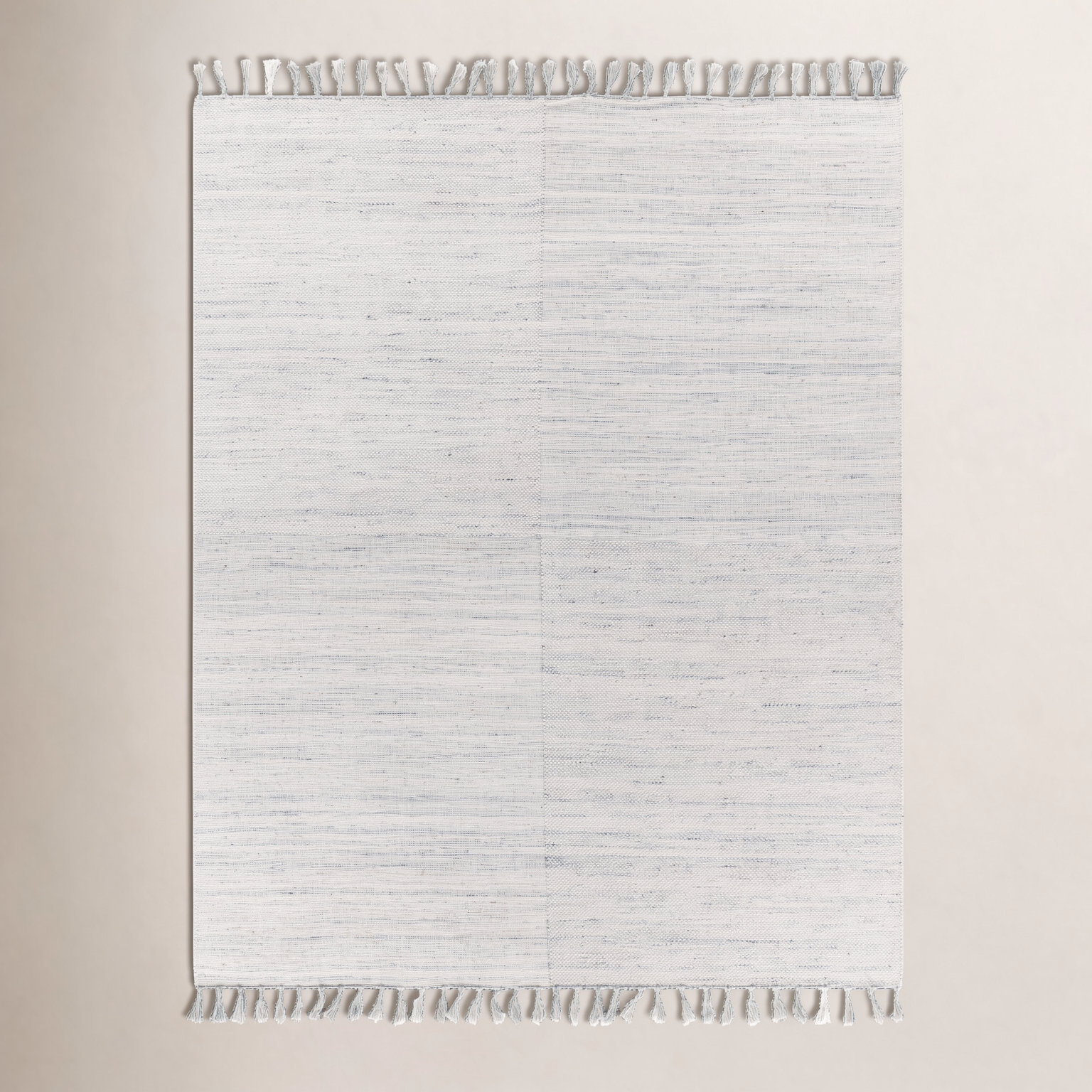 Hand-Woven Rug, Rectangle 2' x 3', Light Gray