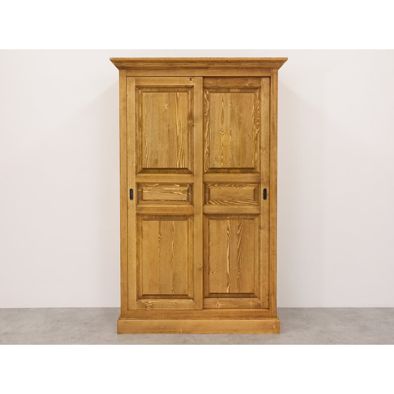 Hailley Solid Spruce Wood 2 Door Wardrobe