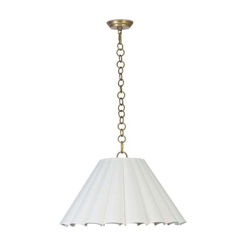 Allison Pendant Large (Natural Brass), Natural Brass