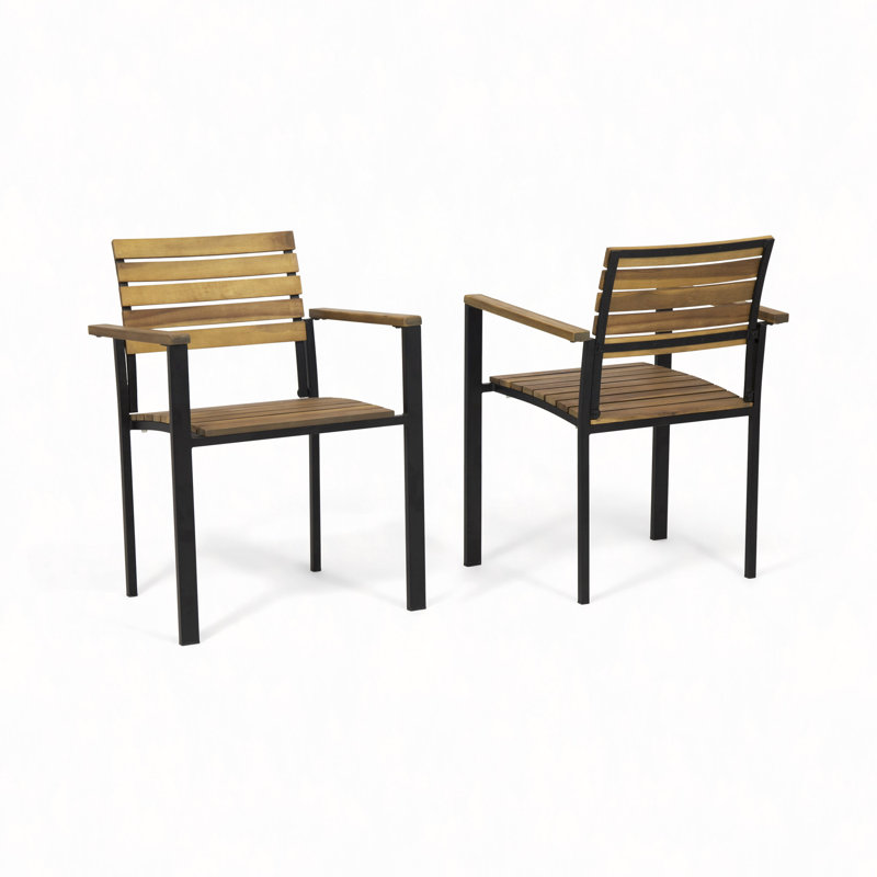 Chaise en bois et métal Laris