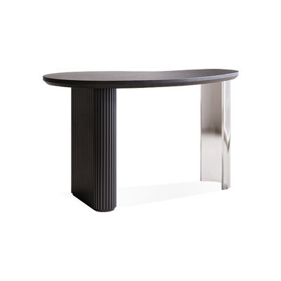 Black Free Form Solid Wood Desks