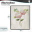 Paire de hortensias roses jumelés, estampe numérique, design par Nan-682788232-682788238