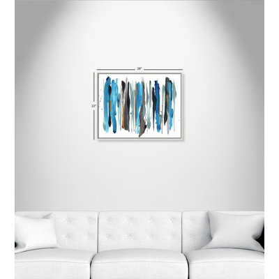 Vertical Elements 1 Piece Single Picture Frame and Floater Frame Wall Art on Canvas