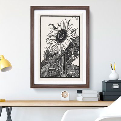 Sunflower by Julie De Graag - Picture Frame Painting