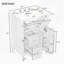 Meuble-lavabo 24 po avec lavabo-577085081
