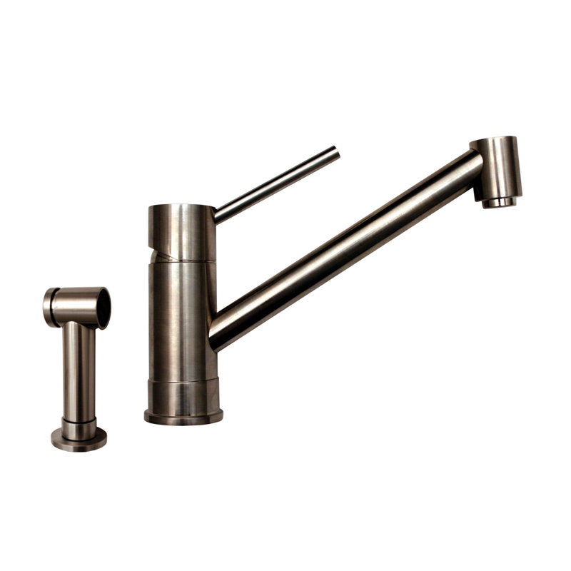 Stainless Steel Single Lever Kitchen Faucet with Pull-out Spray