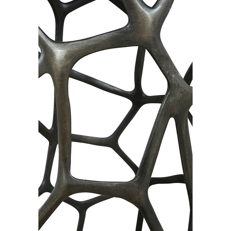 Keatley Aluminum End Table, Deep Gray