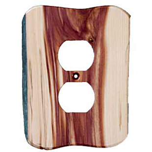Rustic No Subject 1 - Gang Duplex Outlet Wall Plate