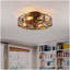 Ventilateur de plafond à cage de 20 po avec lumières et télécommande, moteur réversible, télécommande à courant continu, ventilateur de plafond à 6 vitesses, lampe à ventilateur - ampoules NON incluses (bronze antique)