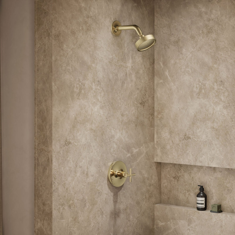 Purist® Rite Temp Shower Faucet, Vibrant French Gold