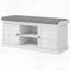 Banc de rangement rembourré Sonila