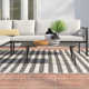 Delaine 46.5'' Metal Outdoor Coffee Table