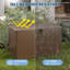 Boîte de rangement extérieure imperméable en résine, boîte de rangement de patio verrouillable 120 gallons avec couvercle hydraulique à fermeture en douceur pour outils de jardin et accessoires de piscine-126543045