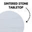 Wenona Round Stone Top Dining Table with Steel Base