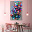 Ensemble de 3 orchidées abstraites sur toile par Harper D.-880542063