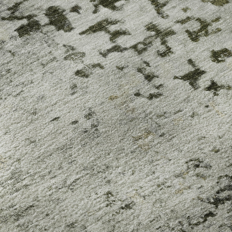 Tapis moderne de qualité supérieure lavable à la machine AMF1737, Rectangle 1 pi 8 po x 2 pi 6 po
