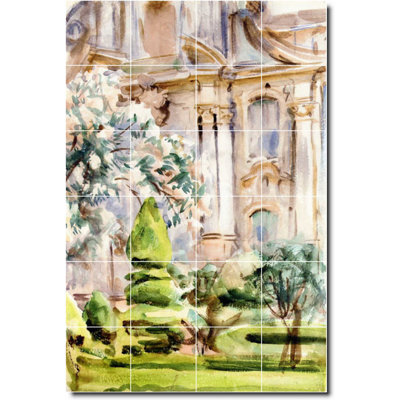 Carreau de céramique décorative 24 po x 36 po 6 po x 6 po