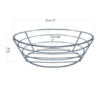 Charlton Home® Mcveigh Stainless Steel Bread Basket