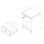 Table de chevet 1 tiroir
