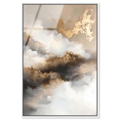 «Celestialscape», art mural en verre acrylique ultrabrillant encadré par Art Remedy, cadre blanc, 10 x 15