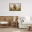 «Mountain Cow Scene», toile flottante encadrée par Petals Prints Design-1637634082-1637634095