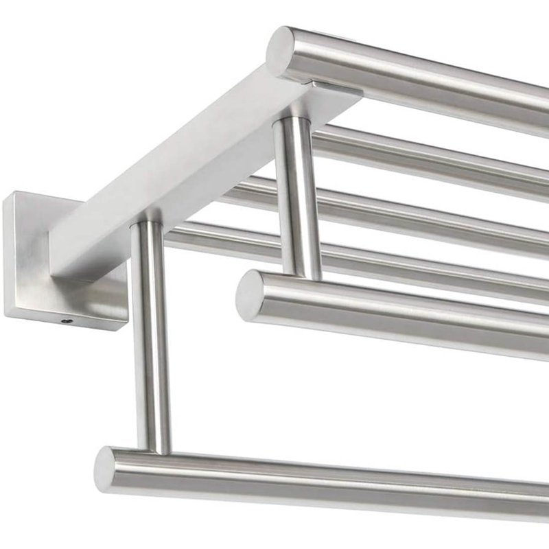 Bathroom Towel Shelf Towel Holder, Brushed