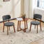 Chaise d'appoint de cuisine rembourrée Mid-Century-1076407097