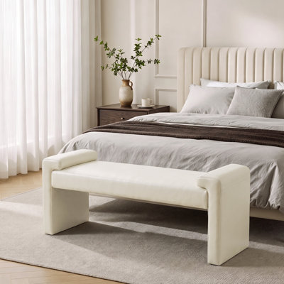 Banc de chambre en tissu