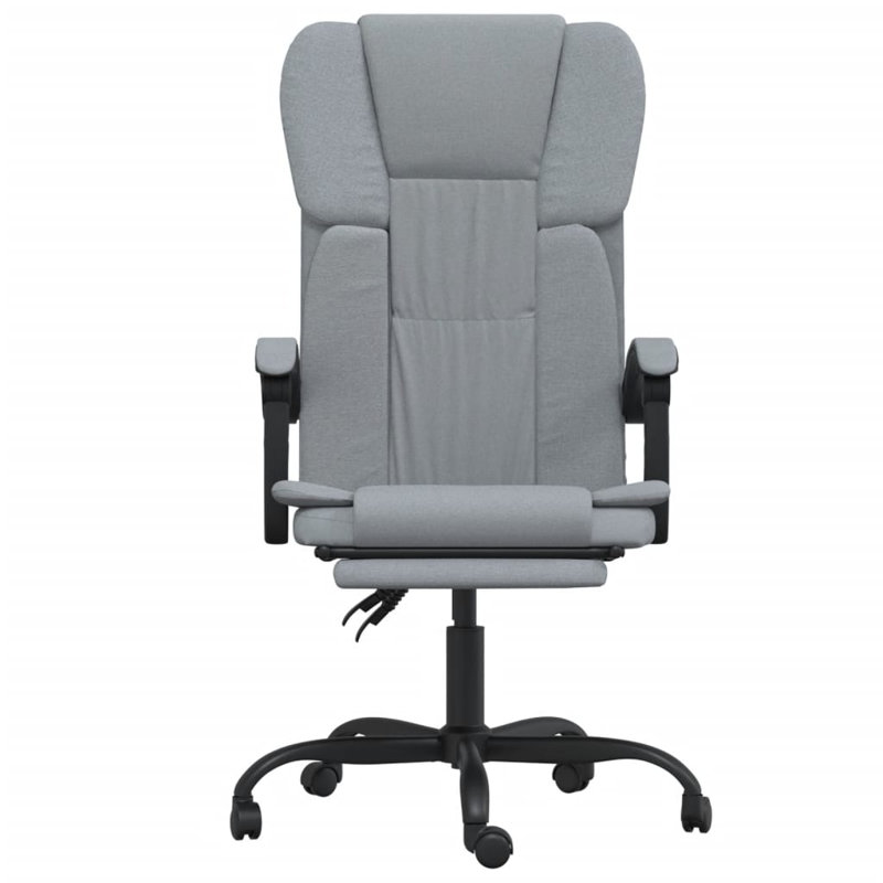 Reclining Office Chair Fabric, Light Gray Fabric