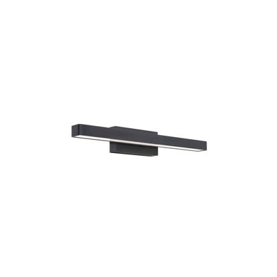 BD7FB4C35C854E9AAE28D07A7535315F Applique murale à DEL Brock 18 po, 1 000 lumens, 5 CC, 20 watts, noir