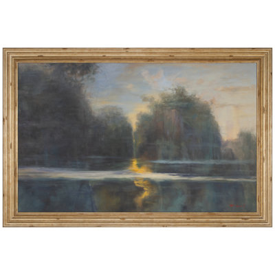 «Lady of the Lake» par Woodward - peinture encadrée