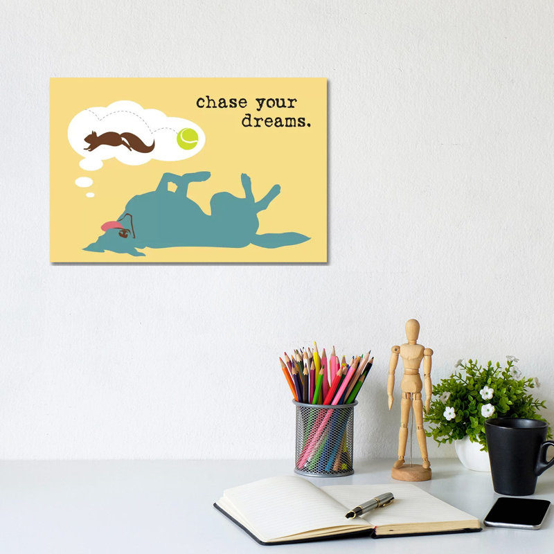 Chase Dreams 1 Piece Wrapped Canvas Painting, 20.32 cm H x 30.48 cm W