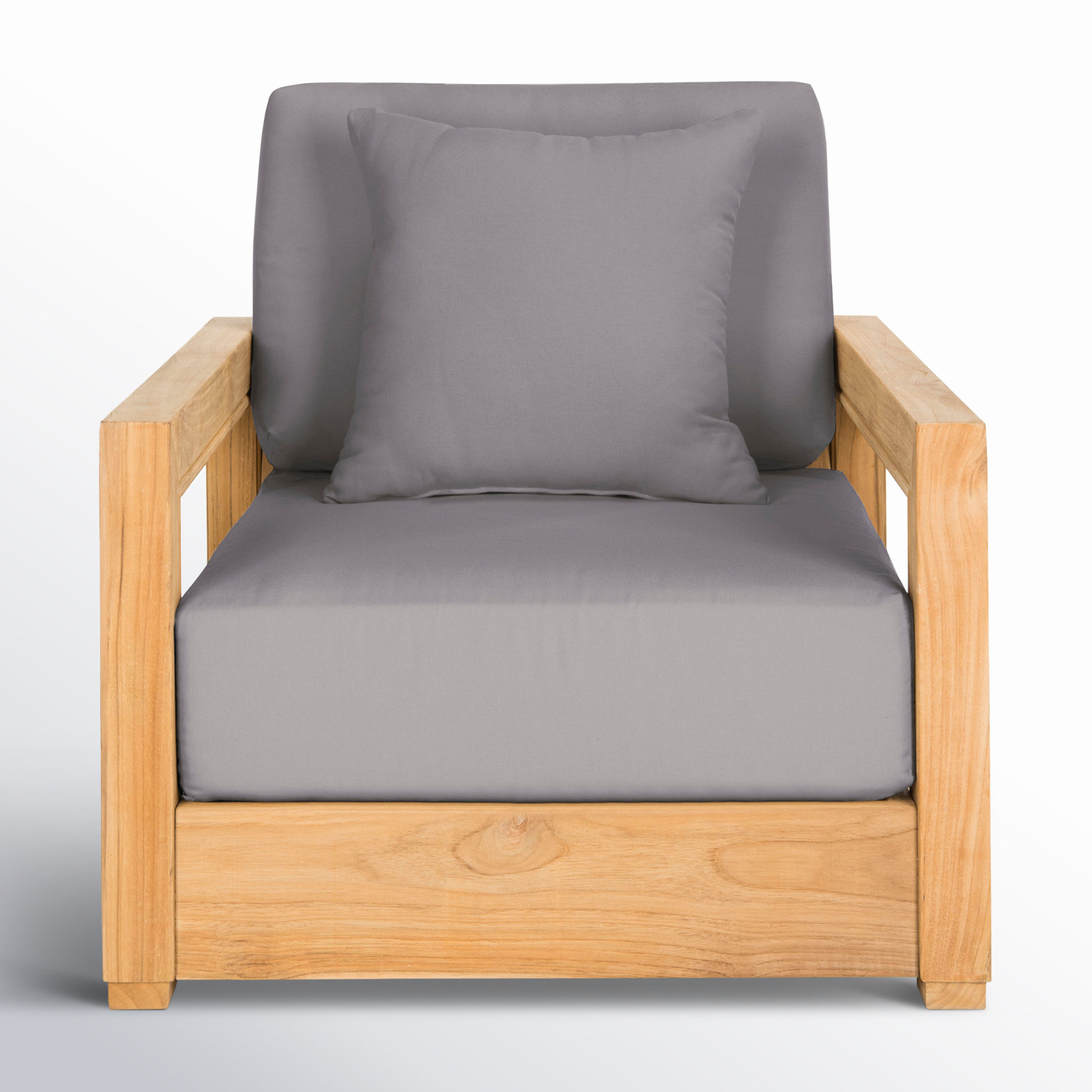 Melrose Outdoor Lounge Chair Cushion Cover, Gray