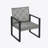 4-Piece Patio Furniture Set Outdoor Balcony Porch Garden Backyard Lawn Furniture Gray Acacia Wood Table Top, Blue Cushion And Light Gray Rattan