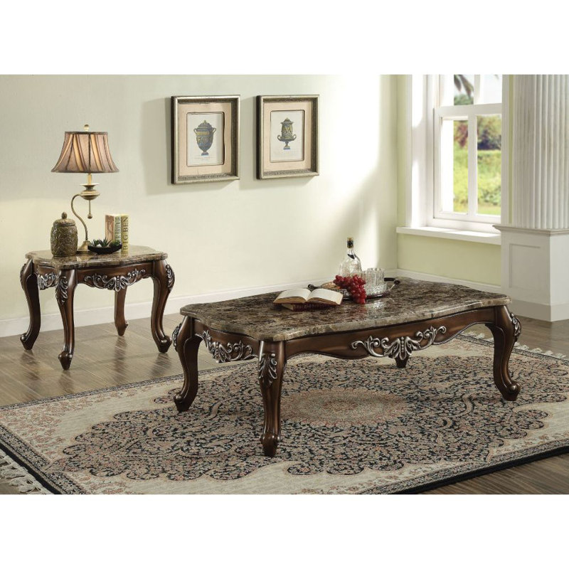 Astoria Grand Marble Top End Table
