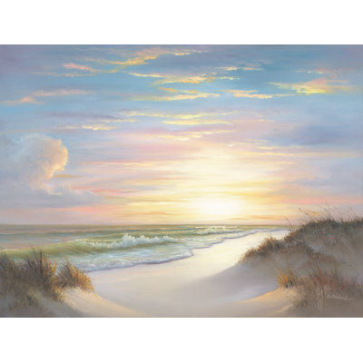 «Sunrise Seascape On Canvas» par Georgia Janisse, reproduction