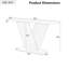 Console en placage de bois naturel de 60 po Mirod-1445533633